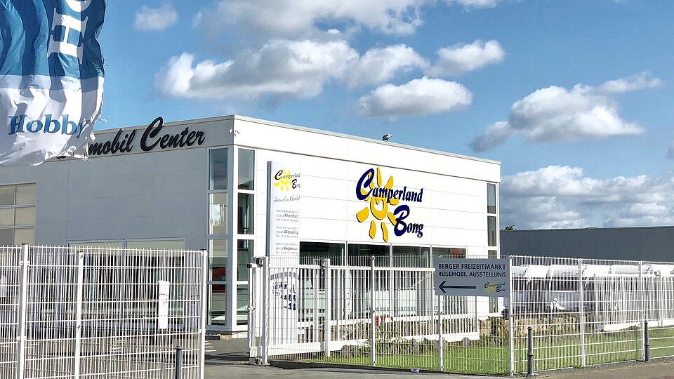Firmensitz von Camperland Bong in Wesseling